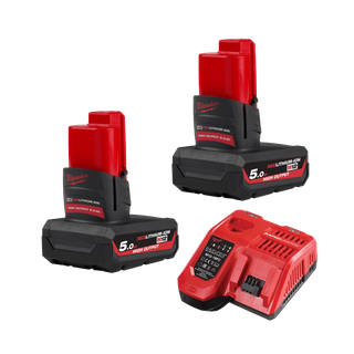 Milwaukee M12 Starter Pack Dual High Output 5Ah