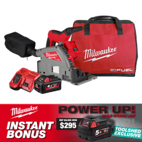 Milwaukee M18 FUEL Cordless Plunge Cut Track Saw 18V 6Ah with BONUS