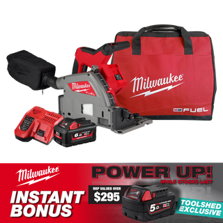 Milwaukee M18 FUEL Cordless Plunge Cut Track Saw 18V 6Ah with BONUS