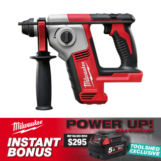 Milwaukee M18 Cordless Rotary Hammer Drill 16mm 18V with BONUS