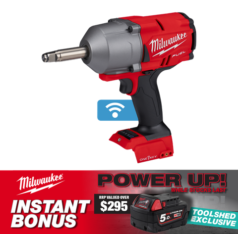 Milwaukee M18 FUEL ONE-KEY Impact Wrench Extended Anvil 1/2in 18V with BONUS