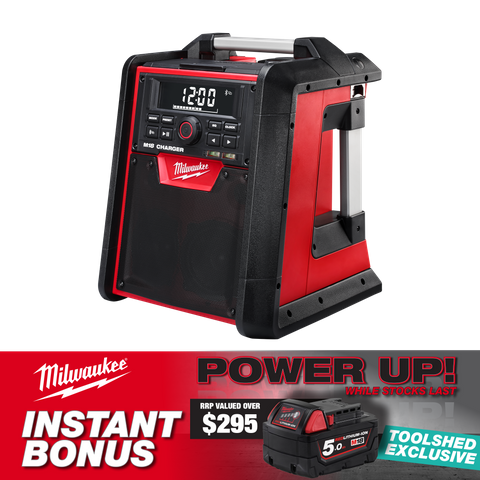 Milwaukee M18 Radio/Charger with BONUS Battery