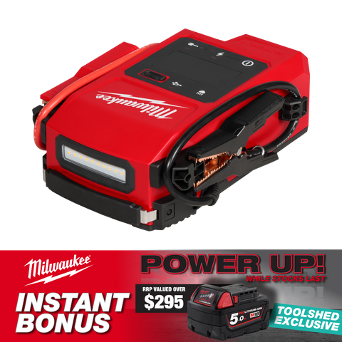 Milwaukee M18 HOTSHOT Jump Starter 2000A 18V with BONUS Battery