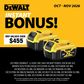 DEWALT Cordless Finish Nailer Brushless 15Ga 18V -Bare Tool With Bonus Batteries