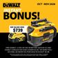 DeWalt Cordless Plunge Saw Brushless XR 18V 5Ah Powerstack Kit with BONUS