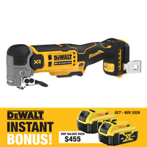 DEWALT Cordless Multi Tool Low Vibration 125mm 18v XR with BONUS