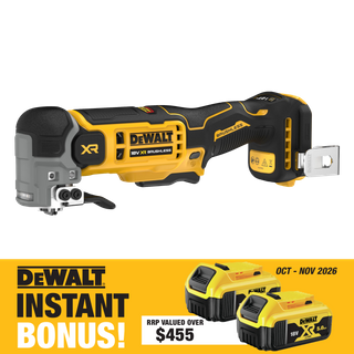 DEWALT Cordless Multi Tool Low Vibration 125mm 18v XR with BONUS