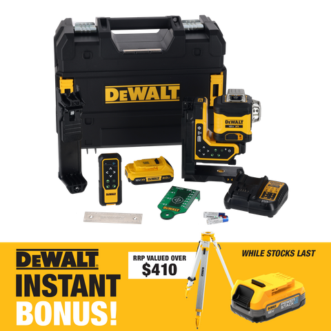 Buy DEWALT Cross Line Laser 3X360 Remote Controlled 18V 2Ah online in ...
