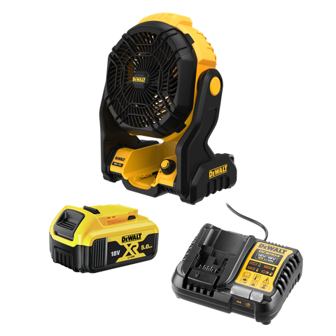 DEWALT Cordless Fan Kit XR 18V 5.0AH