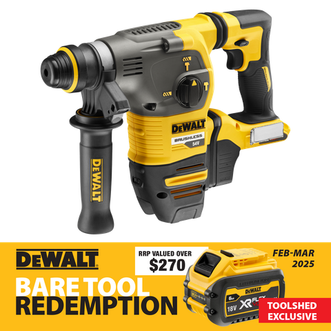 DeWalt FLEXVOLT Cordless Rotary Hammer Drill Brushless SDS Plus 54V - Bare Tool