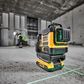 DEWALT Cross Line Laser 1080deg (3x 360) Green Beam Compact 18v 2Ah with Bonus
