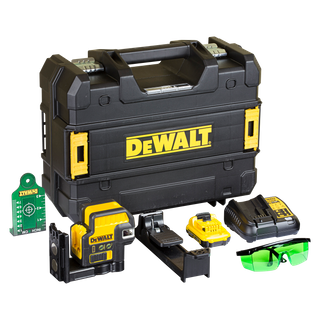 DeWalt Cross Line Laser with Plumb Green Beam