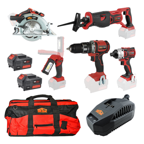 XHD Lithium Cordless Kit 5pc Brushless 18V 5Ah