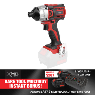 XHD Lithium Cordless Impact Driver Brushless 180Nm 18V - Bare Tool