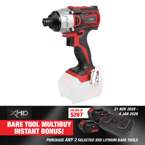 XHD Lithium Cordless Impact Driver Brushless 180Nm 18V - Bare Tool
