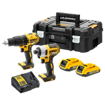 DeWalt Cordless Hammer Drill & Impact Driver Compact Brushless 18V 2Ah