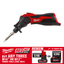 Milwaukee M12 Cordless Soldering Iron 12V - Bare Tool