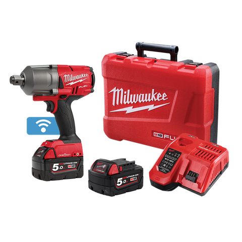 Milwaukee M18 FUEL ONE-KEY Cordless Impact Wrench 3/4in 2034Nm 18V 5Ah