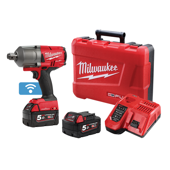 Milwaukee M18 FUEL ONE KEY Cordless Impact Wrench 3 4in 2034Nm 18V 5Ah