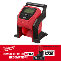 Milwaukee M12 Cordless Compact Inflator 12V - Bare Tool