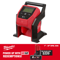 Milwaukee M12 Cordless Compact Inflator 12V - Bare Tool