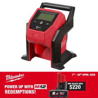 Milwaukee M12 Cordless Compact Inflator 12V - Bare Tool