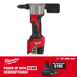 Milwaukee M12 Cordless Rivet Gun 12V - Bare Tool
