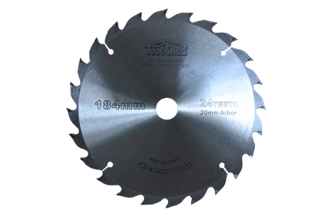 ToolShed Circular Saw Blade TCT 184mm 24T 20mm Bore