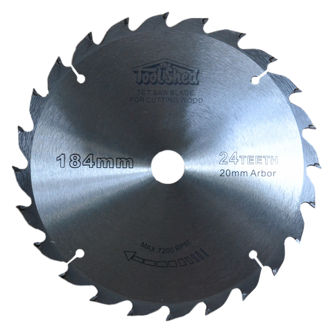 ToolShed Circular Saw Blade TCT 184mm 24T 20mm Bore