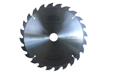ToolShed Circular Saw Blade TCT 210mm 24T 25.4mm Bore