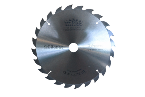 ToolShed Circular Saw Blade TCT 235mm 24T 25.4mm Bore