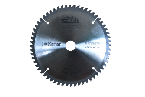 ToolShed Circular Saw Blade Multi Material TCT 165mm 60T 20mm Bore