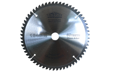 ToolShed Circular Saw Blade Multi Material TCT 184mm 60T 20mm Bore