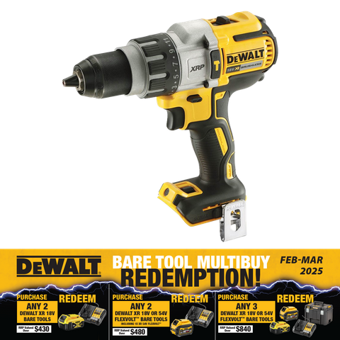 DeWalt Cordless Hammer Drill Brushless Heavy Duty 18v - Bare Tool