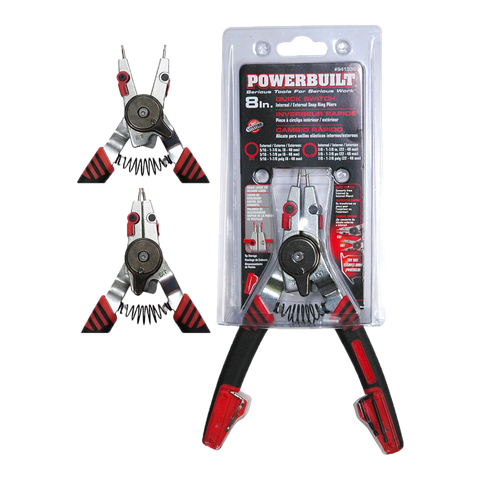 Powerbuilt Quick Switch Snap Ring Plier