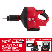Milwaukee M18 FUEL Cordless Drain Snake 18v - Bare Tool