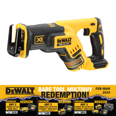 DeWalt Cordless Reciprocating Saw Brushless Compact 18V - Bare Tool