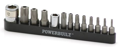 Powerbuilt Tamper Proof Torx Set 13pc