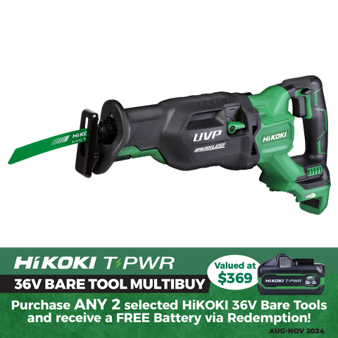 HiKOKI Cordless Reciprocating Saw Brushless 36V - Bare Tool