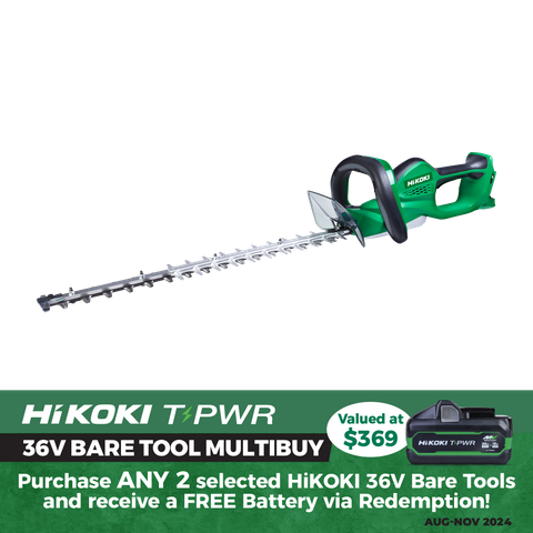 HiKOKI Cordless Hedge Trimmer 560mm 36v - Bare Tool