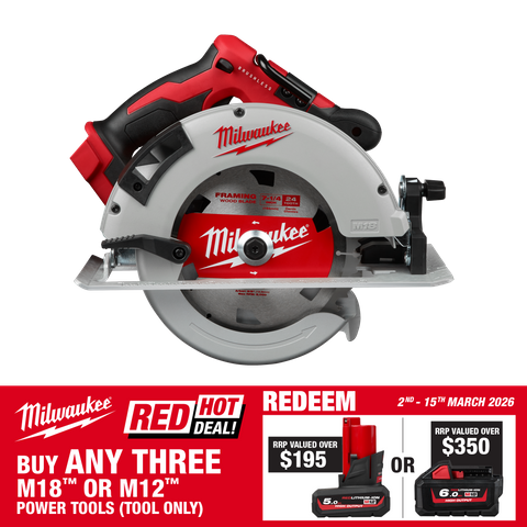 Milwaukee M18 Cordless Circular Saw 184mm Brushless 18V - Bare Tool