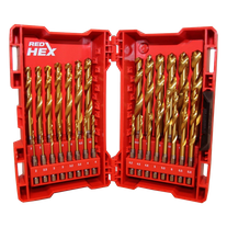 Buy Milwaukee SHOCKWAVE RED HELIX Drill Bit Set Titanium 10pc online in New Zealand The ToolShed