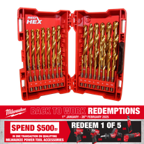 Milwaukee SHOCKWAVE RED HELIX Drill Bit Set Titanium 29pc