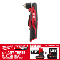 Milwaukee M12 Cordless Right Angle Drill 10mm 12V - Bare Tool