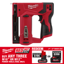 Milwaukee M12 Cordless Crown Stapler 10mm - Bare Tool