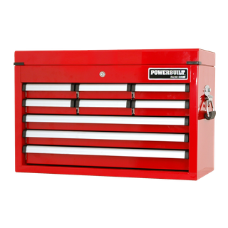 Powerbuilt Tool Chest 9 Drawer Red
