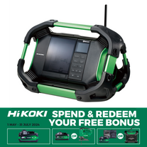 HiKOKI Cordless Worksite Radio Sound System 18v with Bluetooth