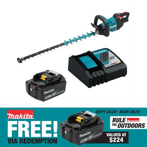 Makita Brushless Cordless Hedge Trimmer 18v 5Ah