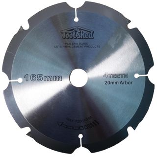 ToolShed Circular Saw Blade PCD 165mm x 4T x 20mm Bore