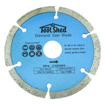 ToolShed Diamond Blade 105mm Segmented Rim